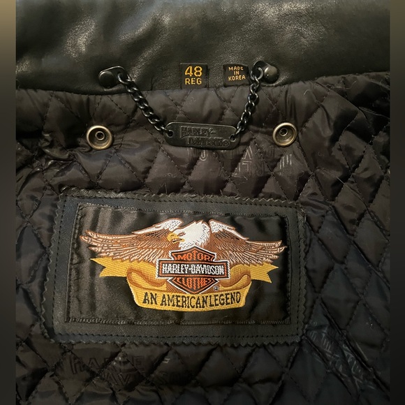 Rare, vintage, thick Harley Davidson Riding leather jacket. - Picture 6 of 12